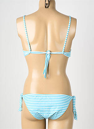 Costum de baie din două piese elasticitate top sutien modelat albastru GENIUS femeie