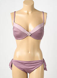 Costum de baie din două piese elasticitate top sutien modelat violet GENIUS femeie
