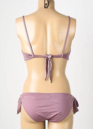 Costum de baie din două piese elasticitate top sutien modelat violet GENIUS femeie