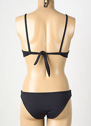 Costum de baie din două piese elasticitate top sutien modelat negru GENIUS femeie