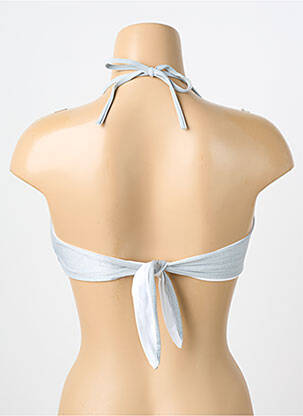 Sutien de costum de baie elasticitate top bentiță gri GENIUS femeie