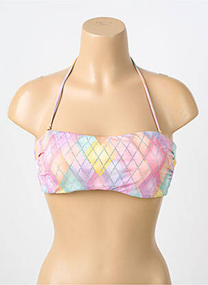 Sutien de costum de baie elasticitate top bentiță roz GENIUS femeie