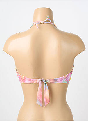 Sutien de costum de baie elasticitate top bentiță roz GENIUS femeie