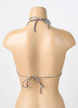 Sutien de costum de baie elasticitate top triunghiuri alb GENIUS femeie