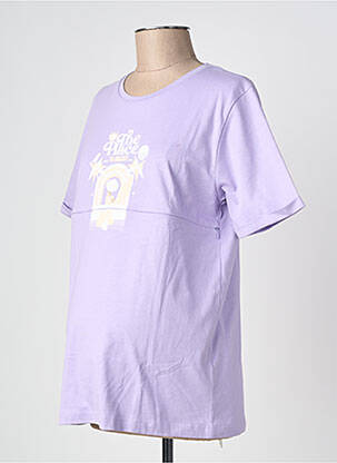 Tricou / top maternitate croială cambrată violet YOU & MILK femeie