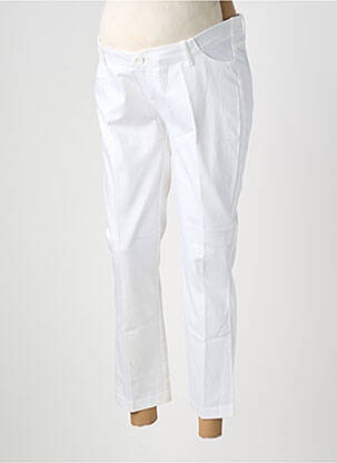 Pantalon maternitate subțire alb SERAPHINE femeie