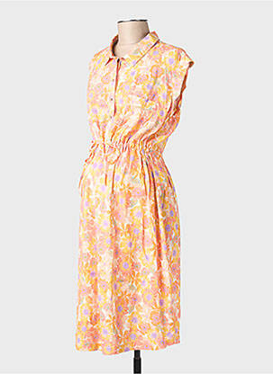 Rochie de maternitate mâneci scurte portocaliu POMKIN femeie