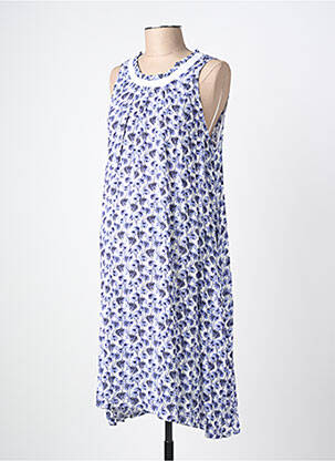Rochie de maternitate guler rotund albastru BALLOON femeie