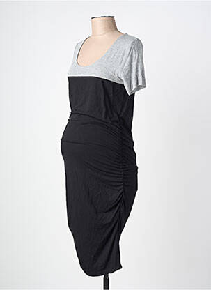 Rochie de maternitate elasticitate negru SERAPHINE femeie