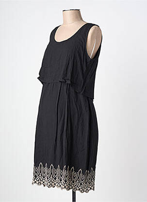 Rochie de maternitate fără mâneci negru SERAPHINE femeie