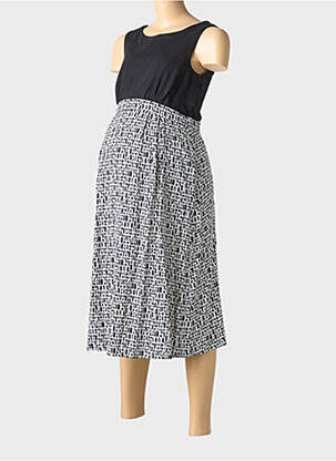Rochie de maternitate fără mâneci negru SERAPHINE femeie