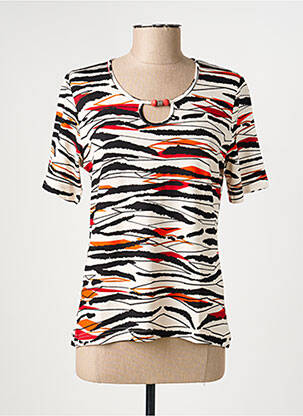 Tricou elasticitate mâneci scurte negru GRIFFON femeie