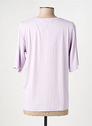Tricou elasticitate mâneci scurte violet GRIFFON femeie