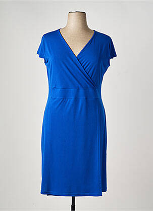 Rochie midi mâneci scurte mâneci scurte albastru TELMAIL femeie