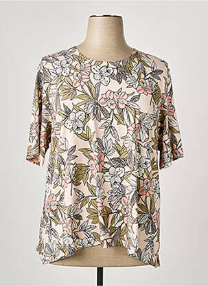 Tricou elasticitate mâneci scurte roz GRIFFON femeie