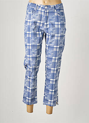 Pantalon 7/8 țesătură poplin mărime normală albastru S.QUISE femeie
