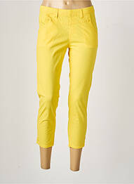 Jegging țesătură poplin talie joasă galben S.QUISE femeie
