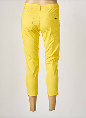 Jegging țesătură poplin talie joasă galben S.QUISE femeie