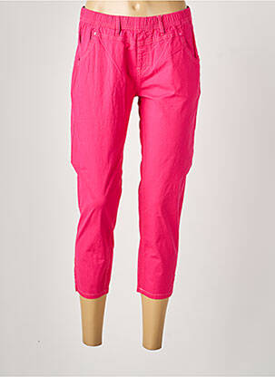 Jegging țesătură poplin talie joasă roz S.QUISE femeie