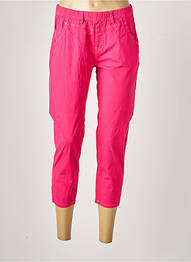 Jegging țesătură poplin talie joasă roz S.QUISE femeie