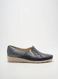 Mocasini material neted toc plat până la 3 cm argintiu PEDI GIRL femeie