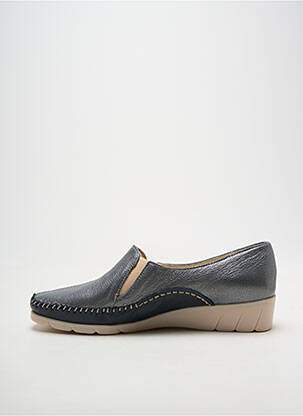 Mocasini material neted toc plat până la 3 cm argintiu PEDI GIRL femeie