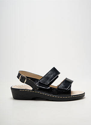 Sandale/pantofi decupați vârf deschis toc de 4 la 6 cm negru PEDI GIRL femeie