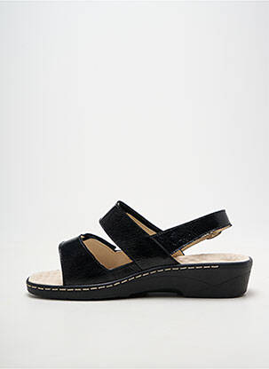 Sandale/pantofi decupați vârf deschis toc de 4 la 6 cm negru PEDI GIRL femeie