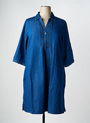 Rochie midi mâneci 3/4 mâneci 3/4 albastru AGATHE & LOUISE femeie