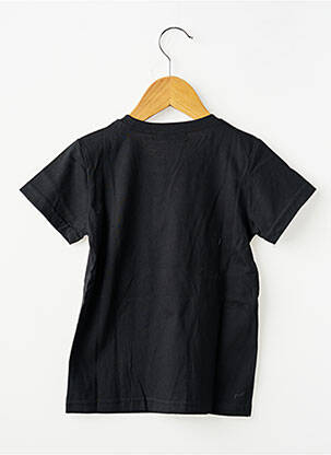 Tricou croială dreaptă mâneci scurte negru TINA FASHION băiat