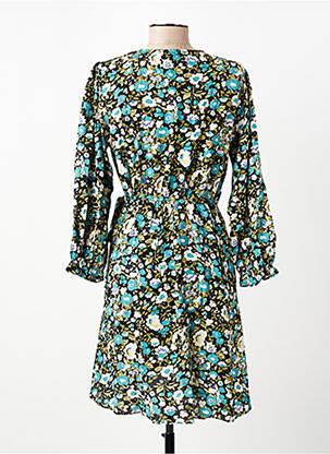 Rochie scurtă mâneci 3/4 mâneci 3/4 albastru BY ONE femeie