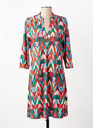 Rochie scurtă mâneci 3/4 mâneci 3/4 portocaliu VEGA'S femeie