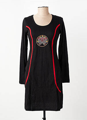 Rochie scurtă mâneci lungi mâneci lungi negru IPANIMA femeie