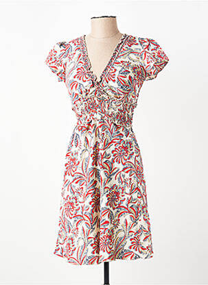 Rochie scurtă mâneci scurte mâneci scurte roșu ALLER SIMPLEMENT femeie