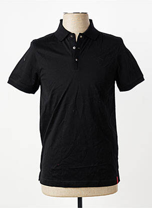 Polo țesătură jersey mâneci scurte negru IZAC bărbat