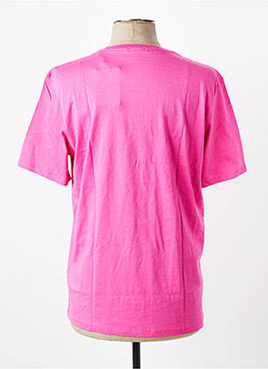 Tricou broderie mâneci scurte roz EDEN PARK bărbat