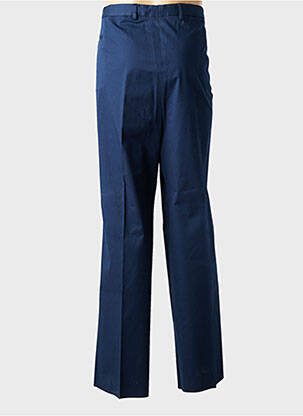 Pantalon drept talie cu cleme talie joasă albastru NINO LORETTI bărbat