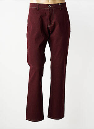 Pantalon chino țesătură poplin mărime normală roșu HATTRIC bărbat