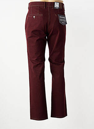 Pantalon chino țesătură poplin mărime normală roșu HATTRIC bărbat