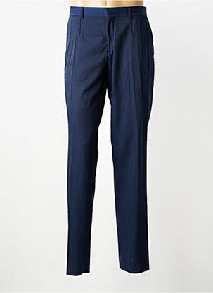 Pantalon slim talie cu cleme mărime normală albastru IZAC bărbat