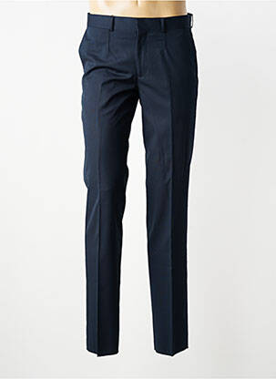Pantalon slim țesătură poplin mărime normală albastru IZAC bărbat