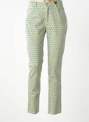 Pantalon drept elasticitate mărime normală verde IMPAQT femeie