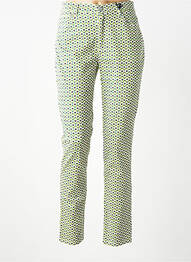 Pantalon drept elasticitate mărime normală verde IMPAQT femeie