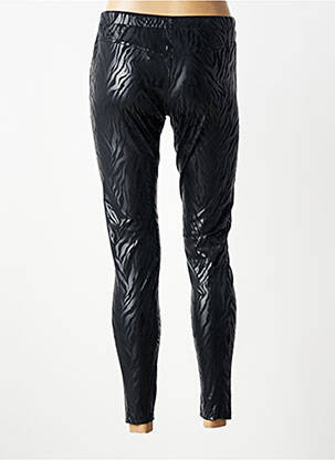 Pantalon slim talie elastică mărime normală negru HBT femeie