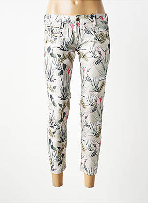Blugi skinny elasticitate talie joasă verde FREEMAN T.PORTER femeie