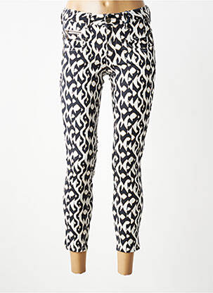 Pantalon 7/8 elasticitate mărime normală negru FREEMAN T.PORTER femeie