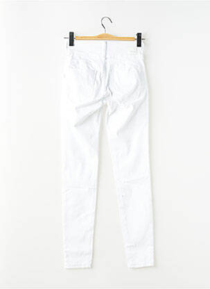 Pantalon slim țesătură poplin mărime normală alb TIFFOSI femeie