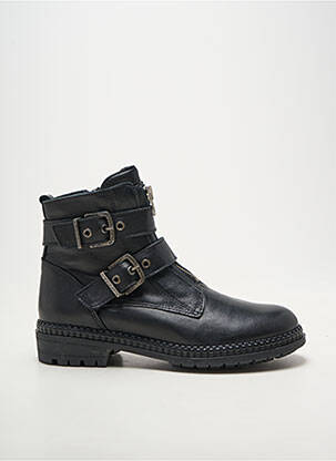 Botine/ghete toc mic toc plat până la 3 cm negru REGARD femeie