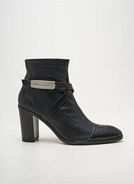 Botine/ghete țesătură satinată toc de 7 la 9 cm negru JB MARTIN femeie