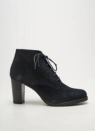 Botine/ghete toc pătrat toc de 7 la 9 cm negru MYMA femeie